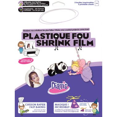 Pochette 5 feuilles plastique fou imprimable format A4