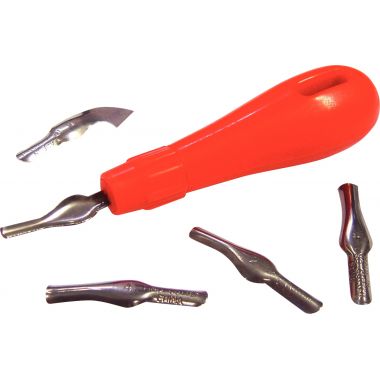 Manche + gouges assorties pour linogravure