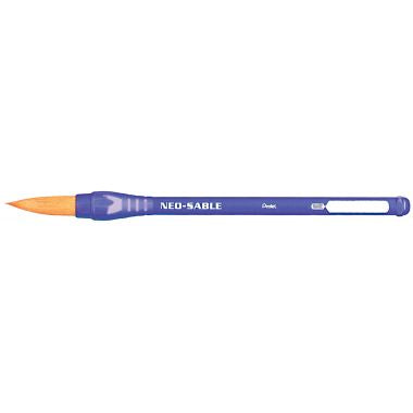 Pinceau KAMIKAZE N° 18 poils synthétiques très résistants manche plastique solide ( sans PVC )
