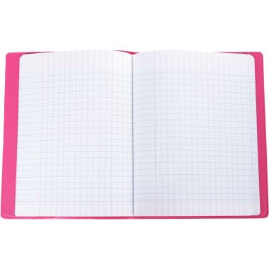Paquet de 10 protèges-cahier épaisseur 21/100ème 17x22 cm PVC coloris rose