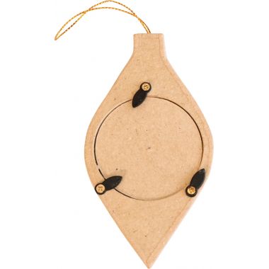 Lot de 10 cadres boules de Noël à suspendre, assortiment n°2