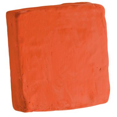 Pain de 5 kg argile naturelle à modeler durci dur coloris rouge