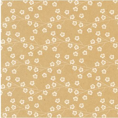Pochette 60 feuillles origami 3 formats kraft floral