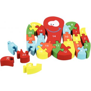 Puzzle pieuvre 3D, alphabet et chiffres - SM58808