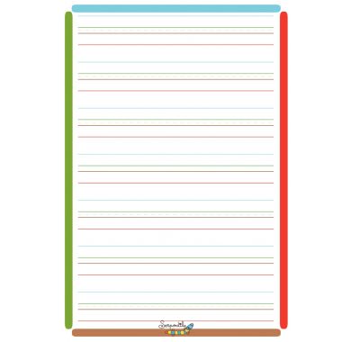 Cahier DYS format A4, 48 pages interligne 5 mm