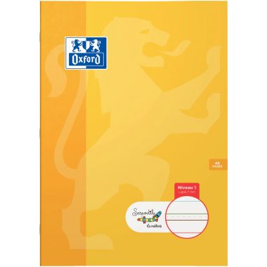Cahier DYS format A4, 48 pages interligne 7 mm