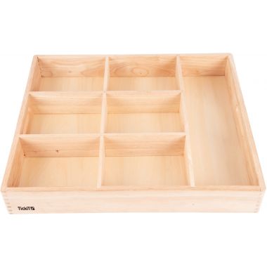 Plateau en bois 7 compartiments