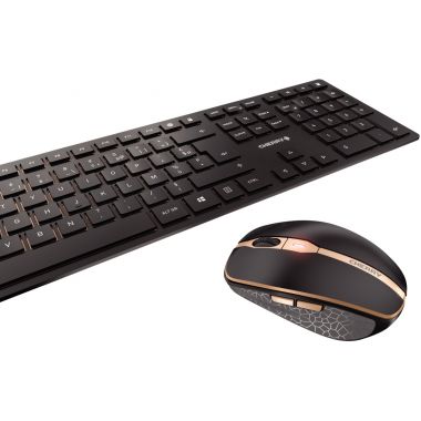 Pack clavier et souris sans fil rechargeables  Cherry DW9100 couleur noir