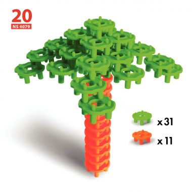 Boite de 24 fiches d'activités pour le jeu Connecting Blocks 71045