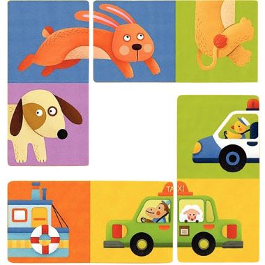 Dominos géants réversibles animaux
