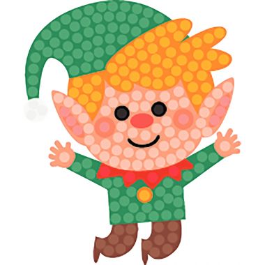 Kit de 10 stickers noel à diamanter