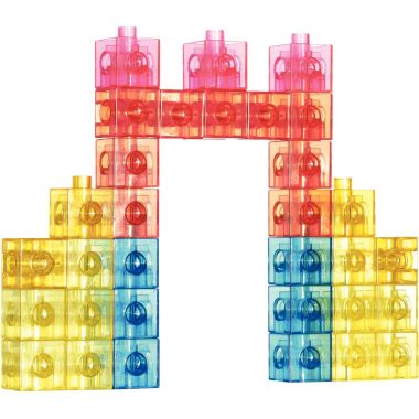 Paquet de 100 cubes translucides 2cm