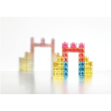 Paquet de 100 cubes translucides 2cm