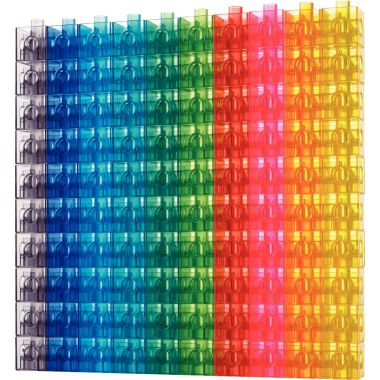 Paquet de 100 cubes translucides 2cm