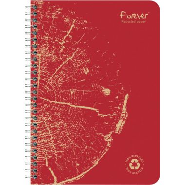 Cahier à reliure intégrale 120 pages FOREVER, format A5, ligné