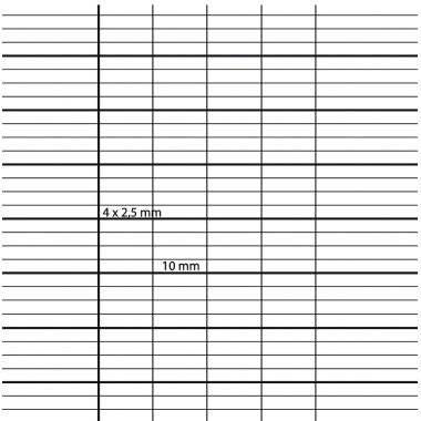 Piqûre 96 pages CLAIREFONTAINE, format A4, seyès 2,5 mm agrandi, papier 90g