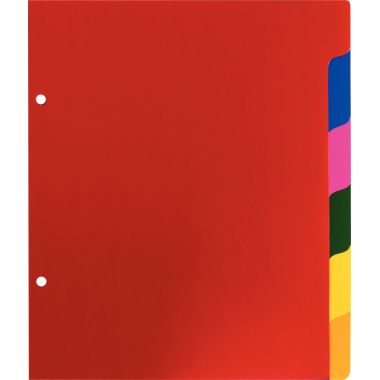Jeu de 6 intercalaires en polypropylène 2/10ème, format 17x22 cm