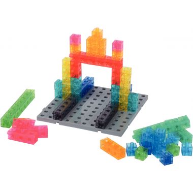 Paquet de 100 cubes translucides 2cm