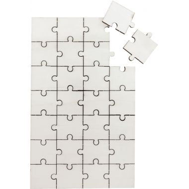 Lot de 10 puzzles en bois de 28 pièces, format 12x19 cm
