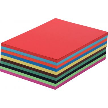 Paquet de 250 feuilles CARTA 270g 21x29,7cm assortis