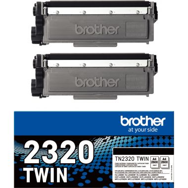 Brother TN2320BKTWIN pack de 2 toners laser noir authentique