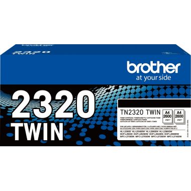 Brother TN2320BKTWIN pack de 2 toners laser noir authentique