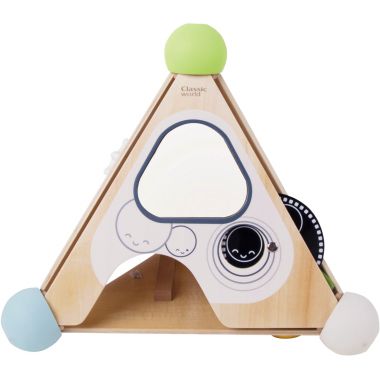 Pyramide d'activités sensorielles en bois