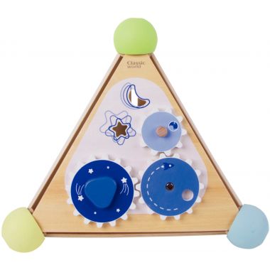 Pyramide d'activités sensorielles en bois