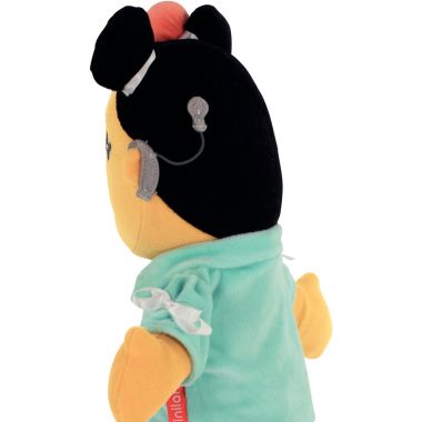 Poupée ethnique en tissu, fille asiatique