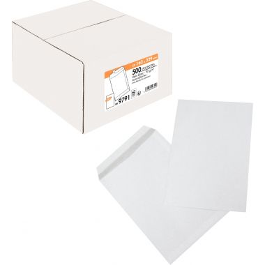La Couronne - Boite de 500 pochettes blanches 162x229mm 90g bande siliconée - 9791