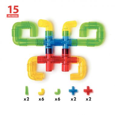 Boite de 24 fiches d'activités pour le jeu Tubulo transparent 71048