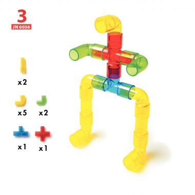 Boite de 24 fiches d'activités pour le jeu Tubulo transparent 71048