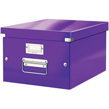 Boite de rangement CLICK&STORE A4+ violette
