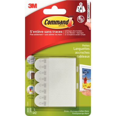 Blister de 4x2 languettes accroches tableaux