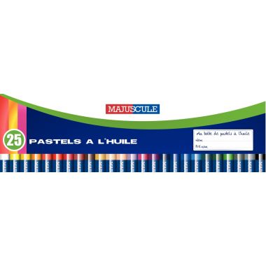 Boîte de 25 pastels à l'huile Majuscule