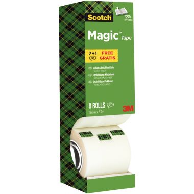 Scotch - Tour distributrice de 8 rouleaux MAGIC 19mmx33m - BP 349