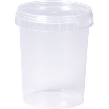 Lot de 10 pots vides 500 ml avec couvercle