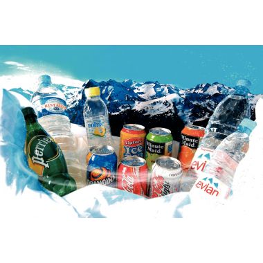 Lot de 24 bouteilles d'eau EVIAN 50cl