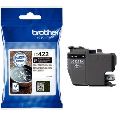 Brother BOUSSOLE cartouche jet d'encre noire authentique ( LC422BK)