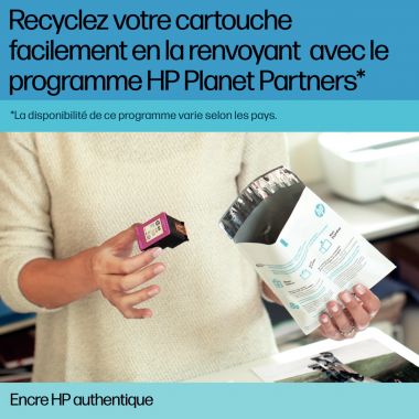 HP 302 cartouche d'encre trois couleurs authentique (F6U65AE)