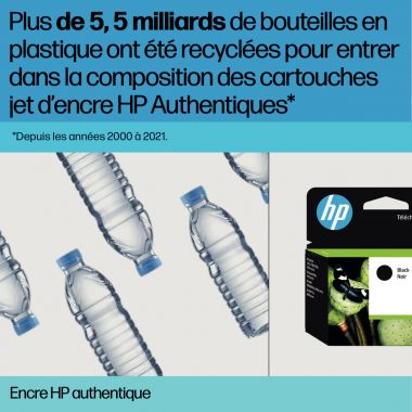 HP 301 pack de 2 cartouches d'encre noire et trois couleurs authentiques (N9J72AE)