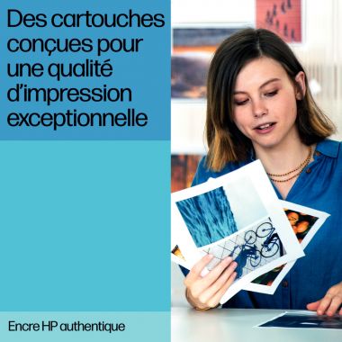 HP 301 pack de 2 cartouches d'encre noire et trois couleurs authentiques (N9J72AE)