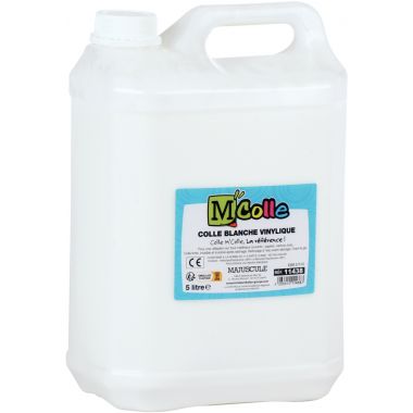 Bidon de colle 5L blanche vinylique