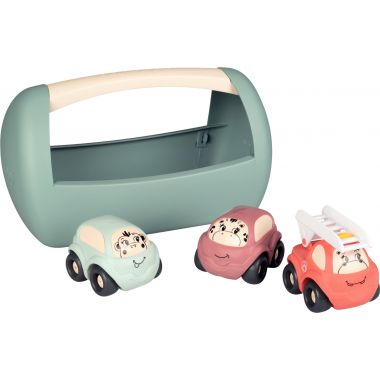 Boite de transport + 3 véhicules LITTLE SMOBY