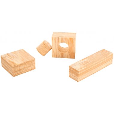 Jeu de construction imitation bois, 80 pièces