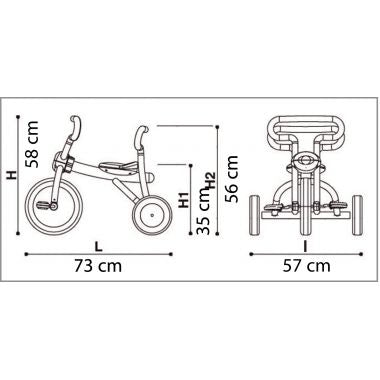 Tricycle 2/4 ans orange