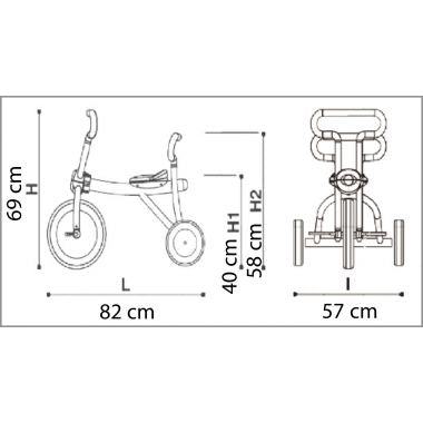 Tricycle 4/6ans jaune