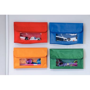 Lot de 4 pochettes magnétiques 23x14cm coloris ass
