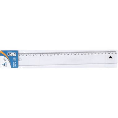 Règle plate plastique cristal 30 cm