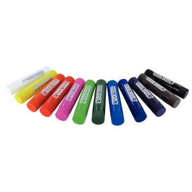 Boite de 12 sticks de gouache, coloris assortis